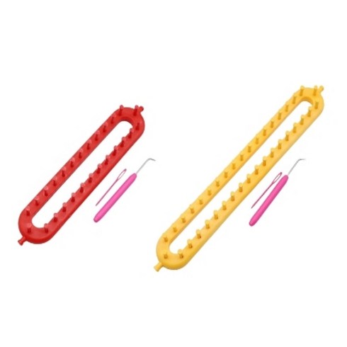 뜨개질 틀 사각 니팅룸 키트 손 뜨깨 목도리 니트 모자 장갑 DIY 만들기 가방 도구 룸 니팅 26cm 36cm 070880RM, 2개