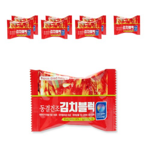 정백 산마을 동결건조 김치블럭, 10g, 16개