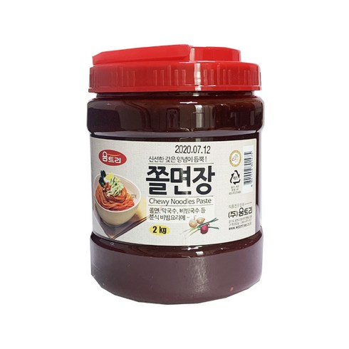 움트리냉면장 - 상세설명참조 움트리 쫄면장 2kg 6개입 1BOX 쫄면소스 냉면장, 6개