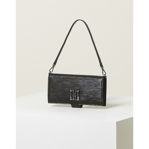 22FW [JEWEL DD] 블랙 쥬얼리 DD로고 소가죽 핸드폰케이스 DCHO2F317BK
