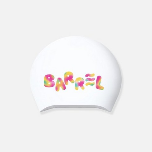 BARREL 러브 롱헤어 스윔 캡 화이트 (B3SUASC004WHT), One Size