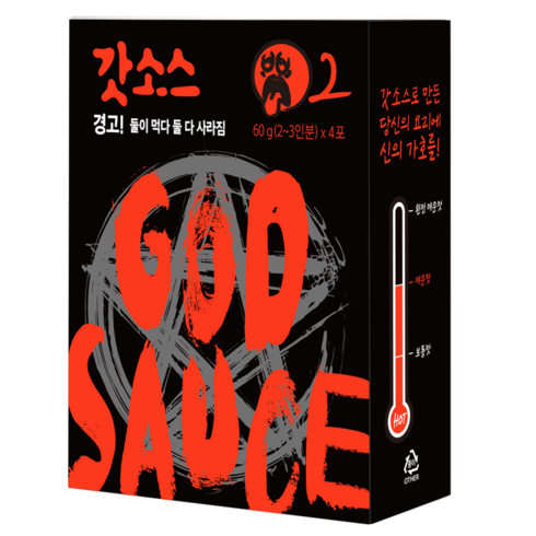 갓소스 2단계 박스 (매운맛) 240g 떡볶이소스, 1박스