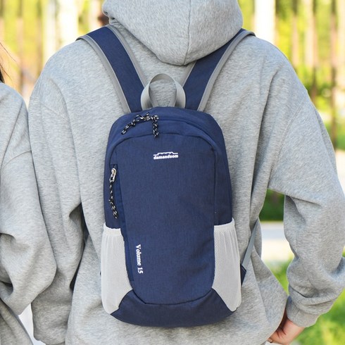 2023년 가성비 최고 미니등산가방 - [담앤드솜 담산 배낭 15L] 초경량 백팩 소형 작은 가벼운 경량 여자 여성 남자 남성 등산 가방 베낭 아웃도어 산행 산책 트레킹 하이킹 라이딩 마라톤 데일리 미니 백 엄마 등산용, 네이비