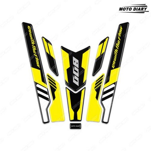 방수 800 스포츠용 견인 3D 무릎 패드 CFMOTO 그립 스티커 보호 MT 800 mt 800MT 데칼 탱크 연료, 8)Yellow 01