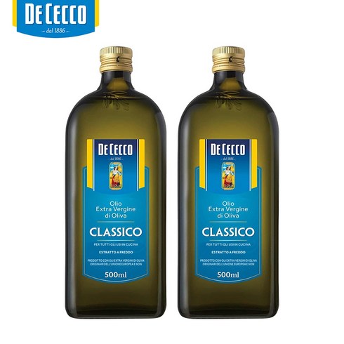 데체코엑스트라버진 - 데체코 엑스트라버진 올리브오일 클라시코 500ml X 2병 올리브유, 2개