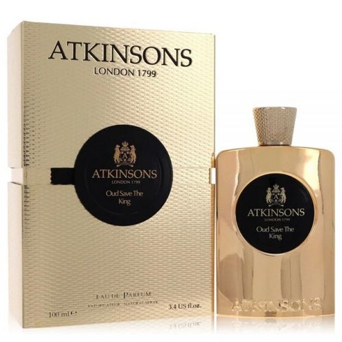 앳킨슨향수 - Oud Save The King by Atkinsons Eau De Parfum 스프레이 3.3온스, 100ml