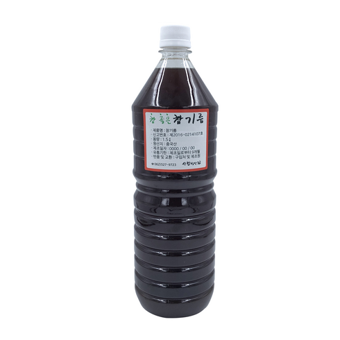 통참깨 저온압착 참기름 1.5L 업소용 대용량 서창방앗간, 1개
