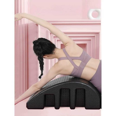 스파인코렉터 홈트레이닝 스트레칭 리포머 기구 필라테스, (세트상품) 블랙