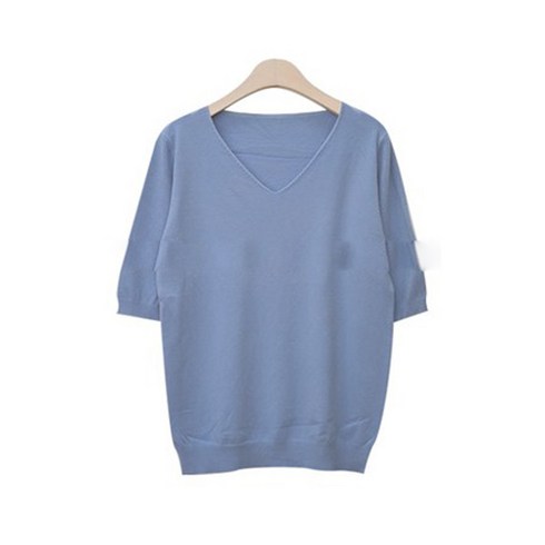 데일리앤 버닝 브이넥 니트