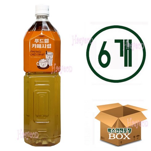 푸드웰 카페시럽, 6개, 1.5L