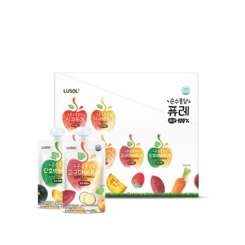 루솔 순수퐁당 퓨레(12팩), 혼합12포, 12개