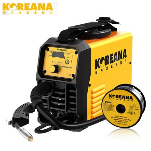 논가스용접기 코리아나용접기 MIG-100PRO 논가스 가스 아크 펄스 LIFT티그 2T 4T 알루미늄 알미늄용접 휴대용 가정용 게임체인저 공구왕황부장, 1개, 본품