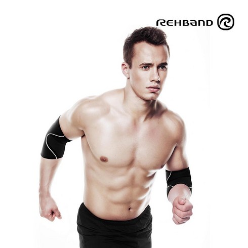 리밴드 QD 팔꿈치보호대 3mm / Rehband QD Elbow Sleeve 3mm, 1개