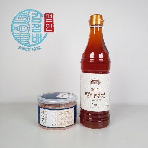 2023년 가성비 최고 김정배명인 김장세트 - 굴다리식품 김정배명인젓갈 추젓 김장세트(1.5kg) 제주 국내산 오젓 육젓 멸치액젓, 1개, 1.5kg