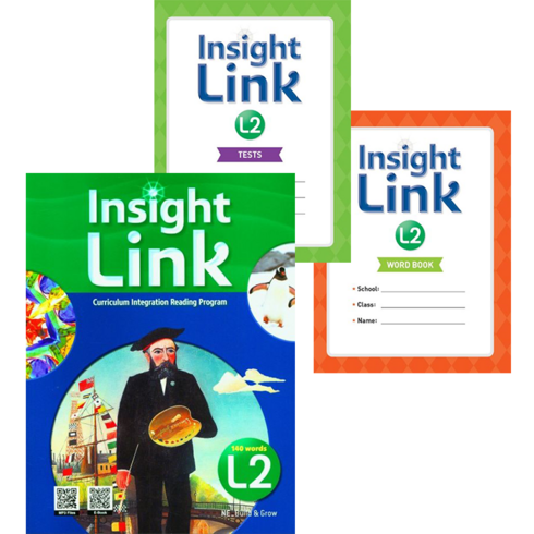 insightlink3 - 인사이트 링크 2 Insight Link 2 Student Book+Workbook+QR Code+Tests+Word Book 세트 (Class Pack) NE능률 (전3권)