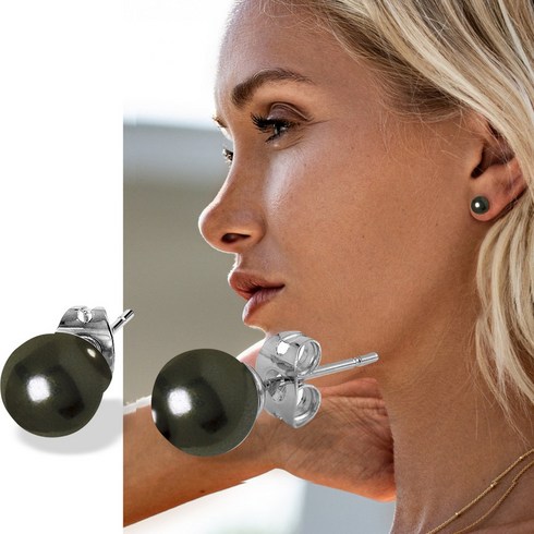 미사키모나코 QCRECLAS7BL진주귀걸이 7mm진주귀걸이 양식진주귀걸이 스터드귀걸이 여자친구선물 인기귀걸이 명품귀걸이 명품쥬얼리 선물 귀걸이 담수진주 실버쥬얼리 은침귀걸이