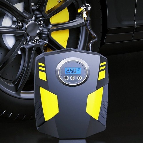 2023년 가성비 최고 무선에어펌프 - 자동차 타이어공기압 주입기 휴대용 무선 올인원 다기능 에어펌프 세트+공구함