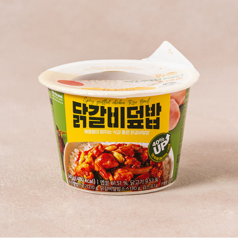 노브랜드 닭갈비덮밥 340g 야식추천 간편식 한끼식 (마이쮸 증정), 2개