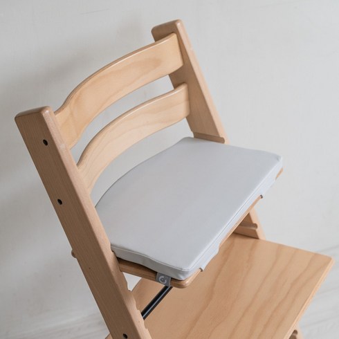 트립트랩쿠션 - 스토케 트립트랩 매트 방석 하이체어 방수 쿠션 이유식 원목 의자 야마토야, 크림그레이, 기본형