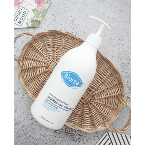 2023년 가성비 최고 바이오틴샴푸 - 바이오가 바이오틴 손상모발개선 탈모완화 샴푸 1000ml 탈모예방 기능성 약산성 두피케어 머릿결개선 쿨링감 트러블케어 biorga, 1개