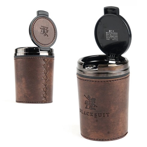 차량용재떨이 - 오토반 블랙슈트 차량용 재떨이, 다크브라운, 1개