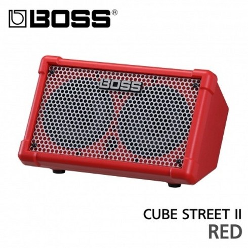 더욱 진화된 차세대 모바일 멀티앰프! BOSS 기타 멀티앰프 Cube Street II Red 큐브 스트리트2