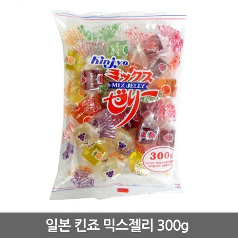 킨조 과일 믹스젤리 300g 5가지맛 한천 과일젤리 딸기 포도 일본젤리, 8개