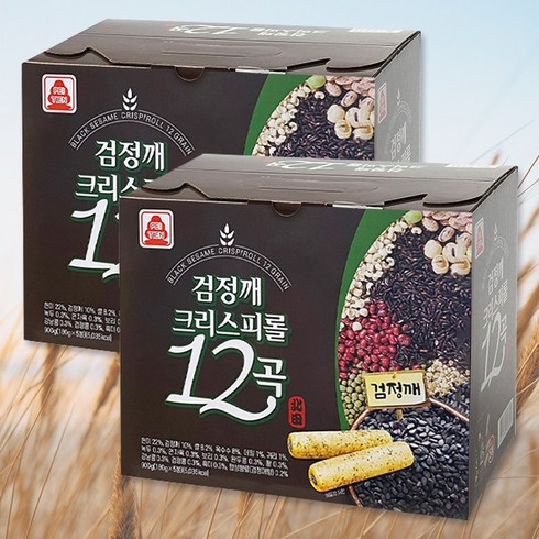 코스트코 크리스피롤12곡 - 영양만점 검은깨 크리스피롤 12곡 900g (180g X 5봉), 10개, 180g