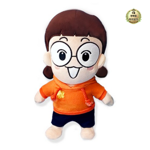 라이브잇 흔한남매 봉제인형 4종 30cm 냐하 으뜸 에이미 캐릭터 인형, 1. 에이미, 1세트