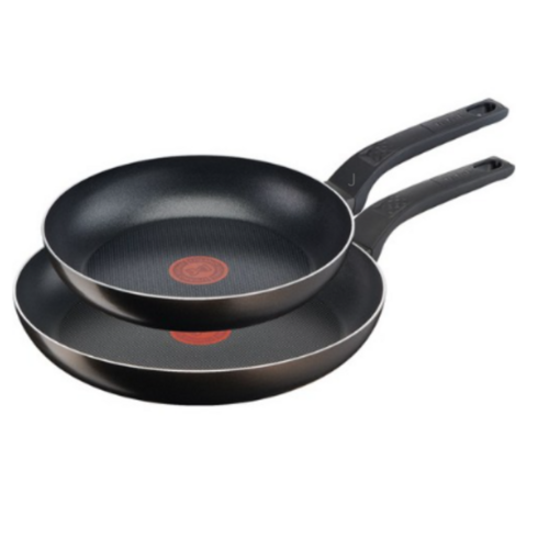 테팔 티타늄 1X 액티쿡 프라이팬 세트 2개, 2가지 (24cm+28cm) 4개, 블랙