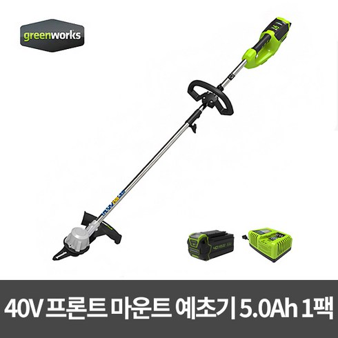 그린웍스40V 프론트마운트충전예초기(5.0Ah배터리1+충전기)