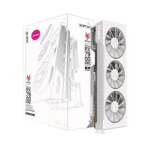 7900gre - XFX 라데온 RX 7900 GRE Magnetic Air WHITE D6 16GB 그래픽카드