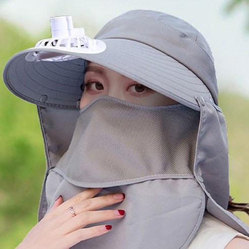 쿨캡 자외선차단 휴대용 선풍기모자
