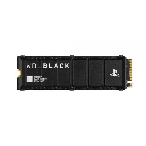 WD_BLACK 2TB SN850P NVMe M.2 SSD PS5 콘솔용 공식 라이선스 스토리지 확장 최대 7 300MB/s 방열판 포함 - WDBBYV0020BNC-WRSN, NEW - SSD w/ Heatsink for PS5