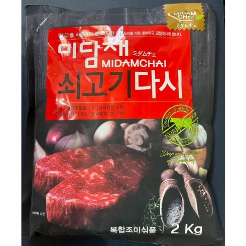 미담채 - 미담채 쇠고기 다시, 1개, 2kg