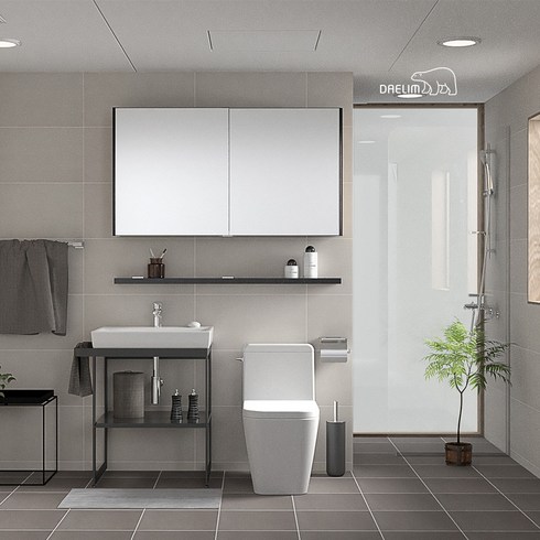 2023년 가성비 최고 욕실리모델링 - 대림 바스&키친 시네마 슬라이딩 거실욕실 리모델링(2023년형), 단품