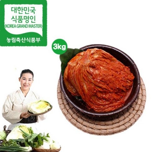 물가안정_유정임김치 - eTV 유정임 명인 전라도 묵은지 3kg (숙성김치), 1개