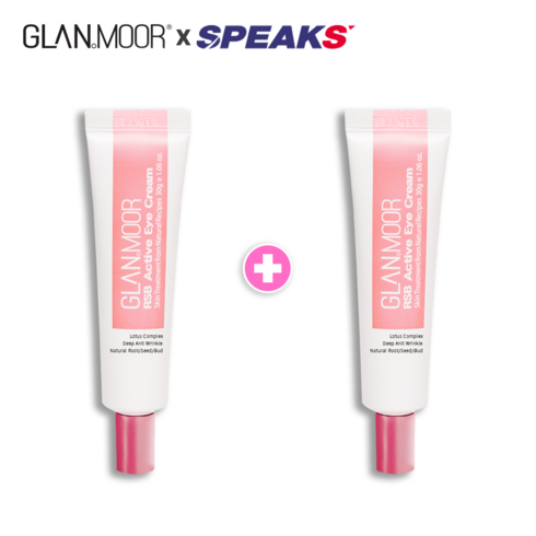 [글랜무어] 1+1(2ea) 연꽃추출물 RSB 엑티브 아이크림 30g 미백 주름개선 2중기능성, 2개