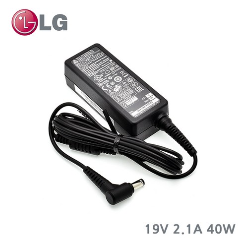 lg노트북충전기 - LG 정품 19V 2.1A 40W 외경 5.5m 노트북 어댑터 충전기 ADP-40KD BB, 1개