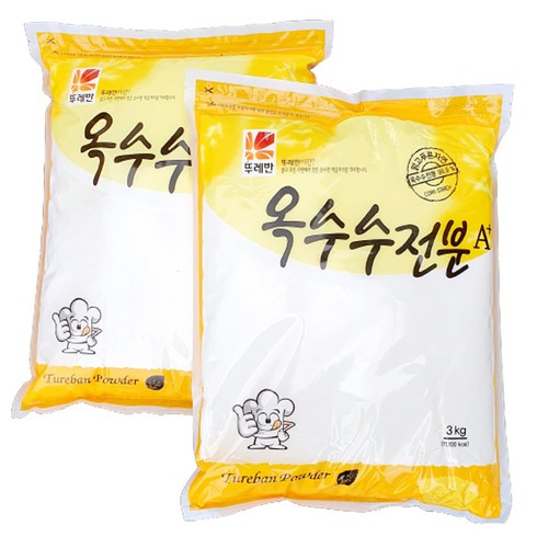 뚜레반 옥수수전분 3kg, 2개