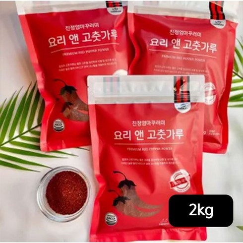 친정엄마꾸러미 친정엄마꾸러미 요리앤 햇 고춧가루 500gX4팩(2kg), 단일옵션