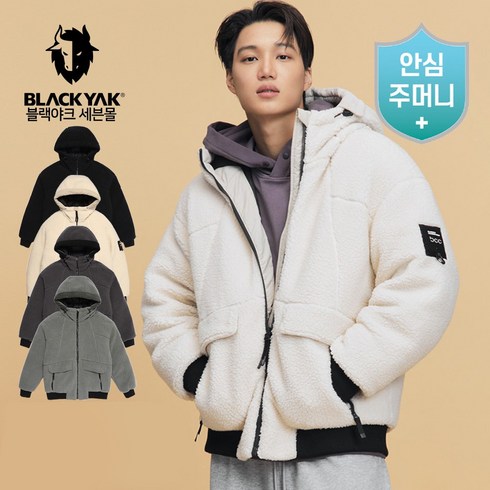 2023년 가성비 최고 블랙야크후리스 - 블랙야크 공용 겨울 플리스 바람막이 BCC마카롱 봄버 다운 자켓 1BYPAW1919 뽀글이 덕다운 붐버 점퍼