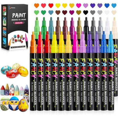 Emooqi 아크릴 펜 돌 그림 세트용 펜