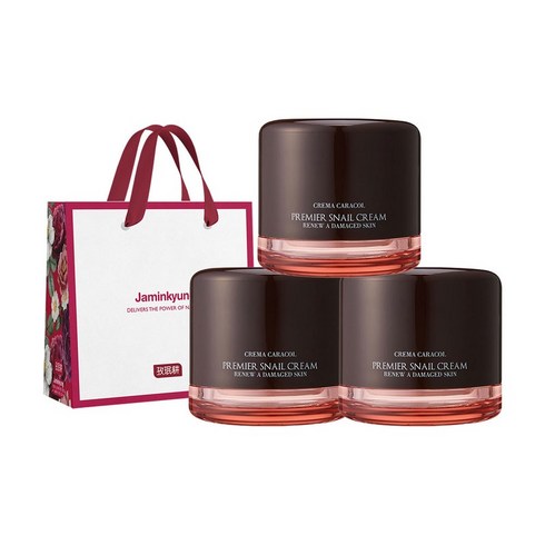 자민경달팽이크림 - 자민경 쫀쫀 달팽이크림 80ml 3개+쇼핑백, 3개