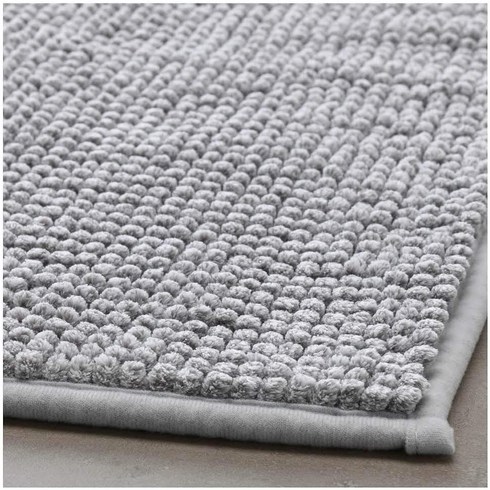 IKEA 이케아 TOFTBO 토프트보 욕실매트 그레이화이트(40x60cm) 멜란지 극세사 발매트(704.222.71), 1개, 그레이