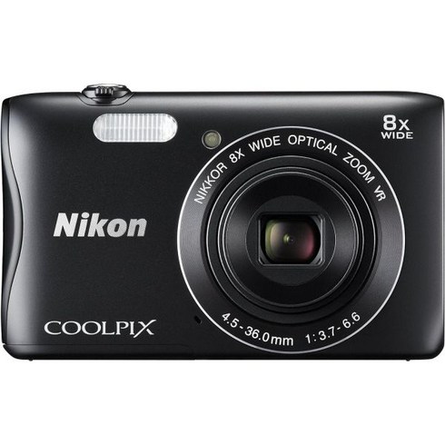 2024년 가성비 최고 니콘 쿨픽스 S3700 - Nikon デジタルカメラ COOLPIX S3700 ブラック 光学8倍ズーム 2005万画素 S