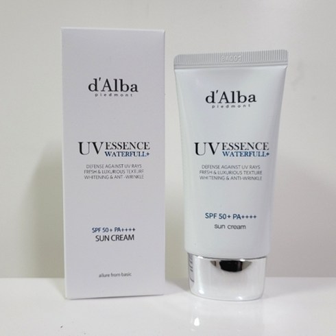 [본사정품] 달바 비건 에센스 선크림 50ml 1개 2개 d'A1ba SUN CREAM 워터풀에센스 수분보습 썬크림