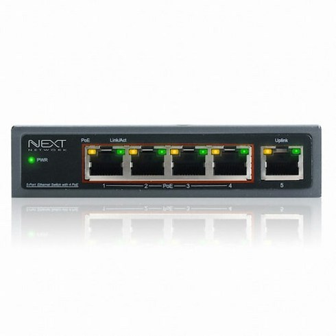 넥스트 NEXT-POE605F 5포트 65W POE EXTENDER 내장 스위치허브