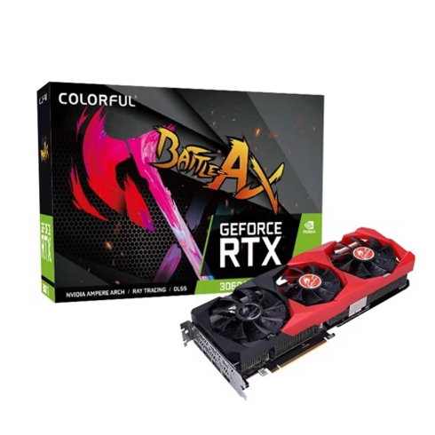 레드 3팬 24년6월~8월까지 as남은제품 COLORFUL 지포스 RTX 3060 Ti 토마호크 V2 D6 8GB LHR