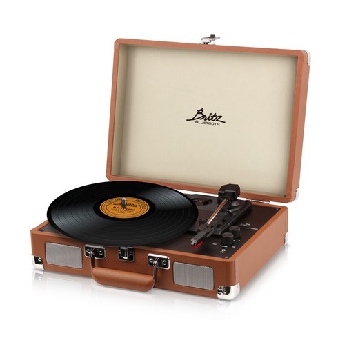 브리츠 블루투스 턴테이블 플레이어, BZ-TP1000(브라운)